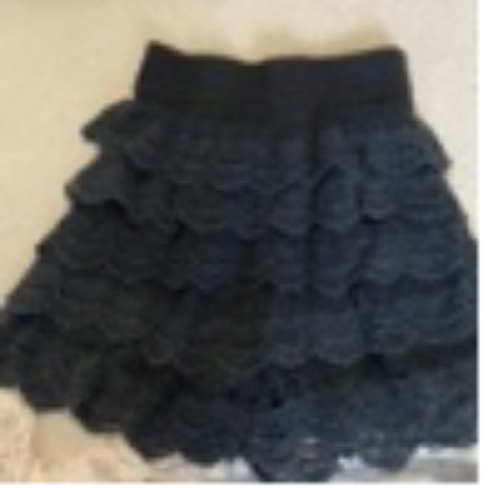black crochet shorts